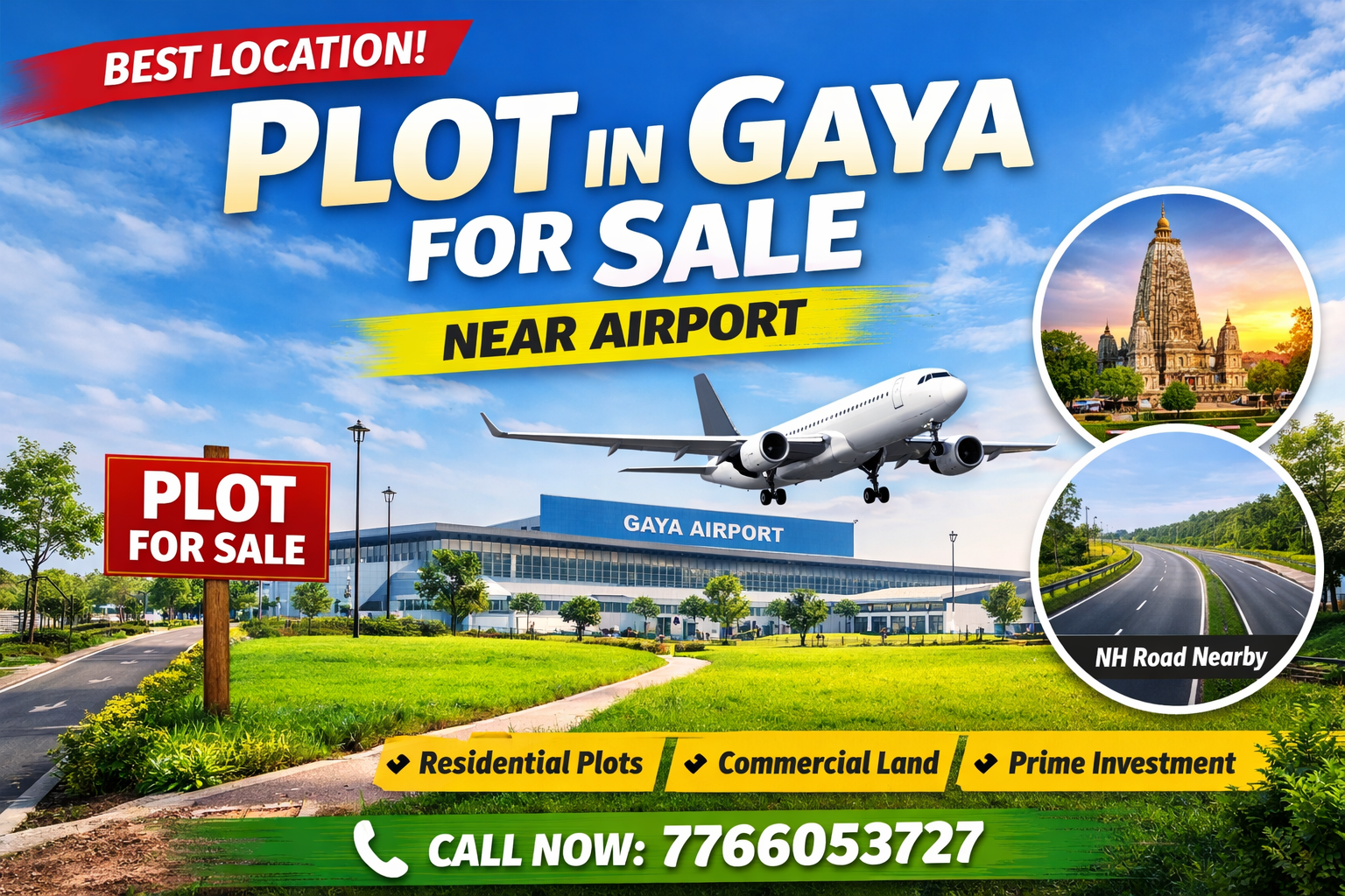 plot in Gaya for sale near airport